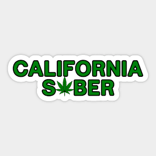 California Sober Sticker